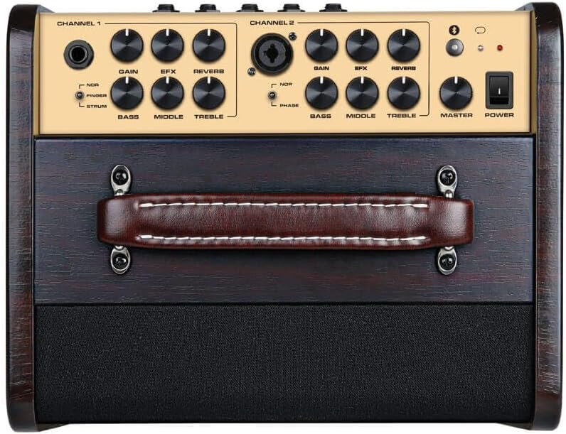 NUX STAGEMAN-II AC-80 80W Battery Powered 1 x 6.5" Acoustic Guitar Amplifier With Looper & Bluetooth
