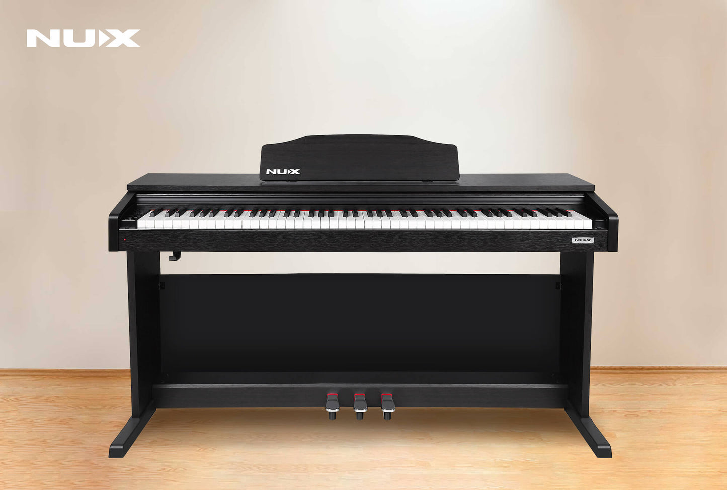 NUX WK-400 88-Key Digital Piano With Dynamic Curves, Black