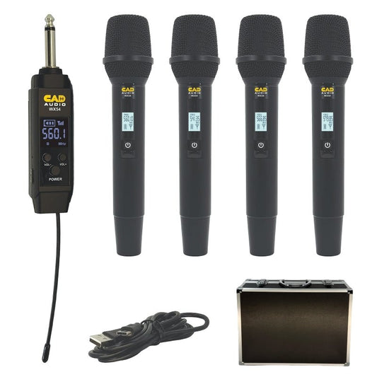 CAD Four-Channel Wireless Handheld Microphone System WX54