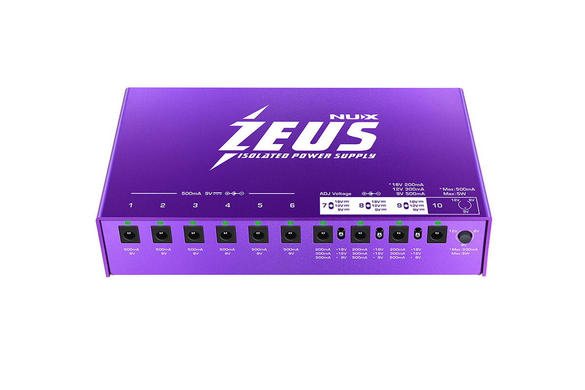 NUX ZEUS All-Isolated Guitar Pedal Power Supply
