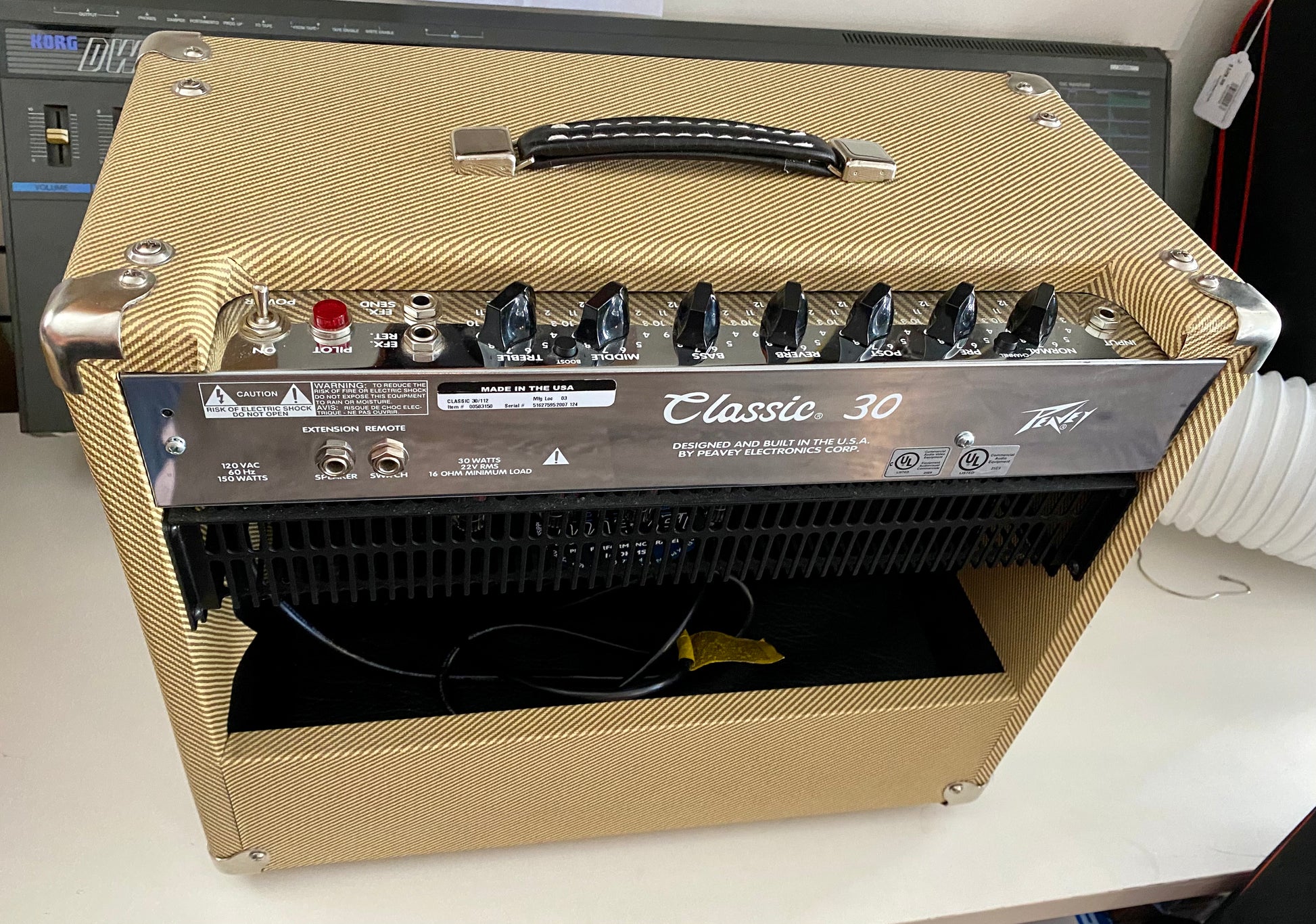 Used Peavey Classic 30 112 Guitar Combo Guitar Amp Made in USA