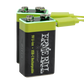 Ernie Ball USB-C Rechargeable 9v Battery by Paleblue (2 Pack)