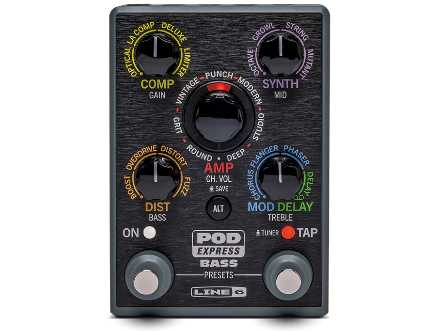 Line 6 Pod Express Bass - Ultra-Portable Amp and Effects Processor