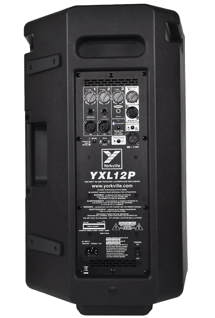 Yorkville Sound YXL12P 12 Inch 1000 Watt Powered Loudspeaker