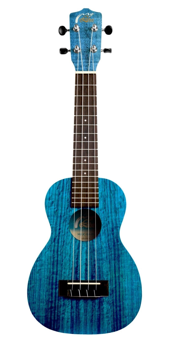 Leho Xtreme Mahogany Concert Ukulele - Blue Sea