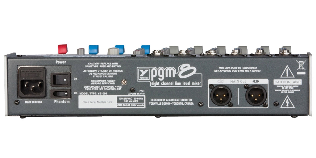 Yorkville Sound 8-Channel Passive Mixer PGM8