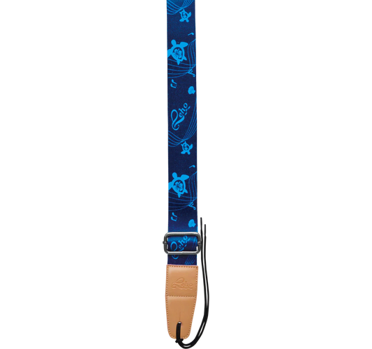Leho Colourful Ukulele Strap Artist Blue Turtle Run LH-STR-ABTR
