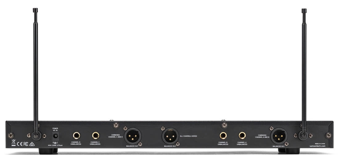 Samson Stage 412 Frequency-Agile, Quad-Channel Handheld VHF Wireless System - E (173MHz - 198MHz)