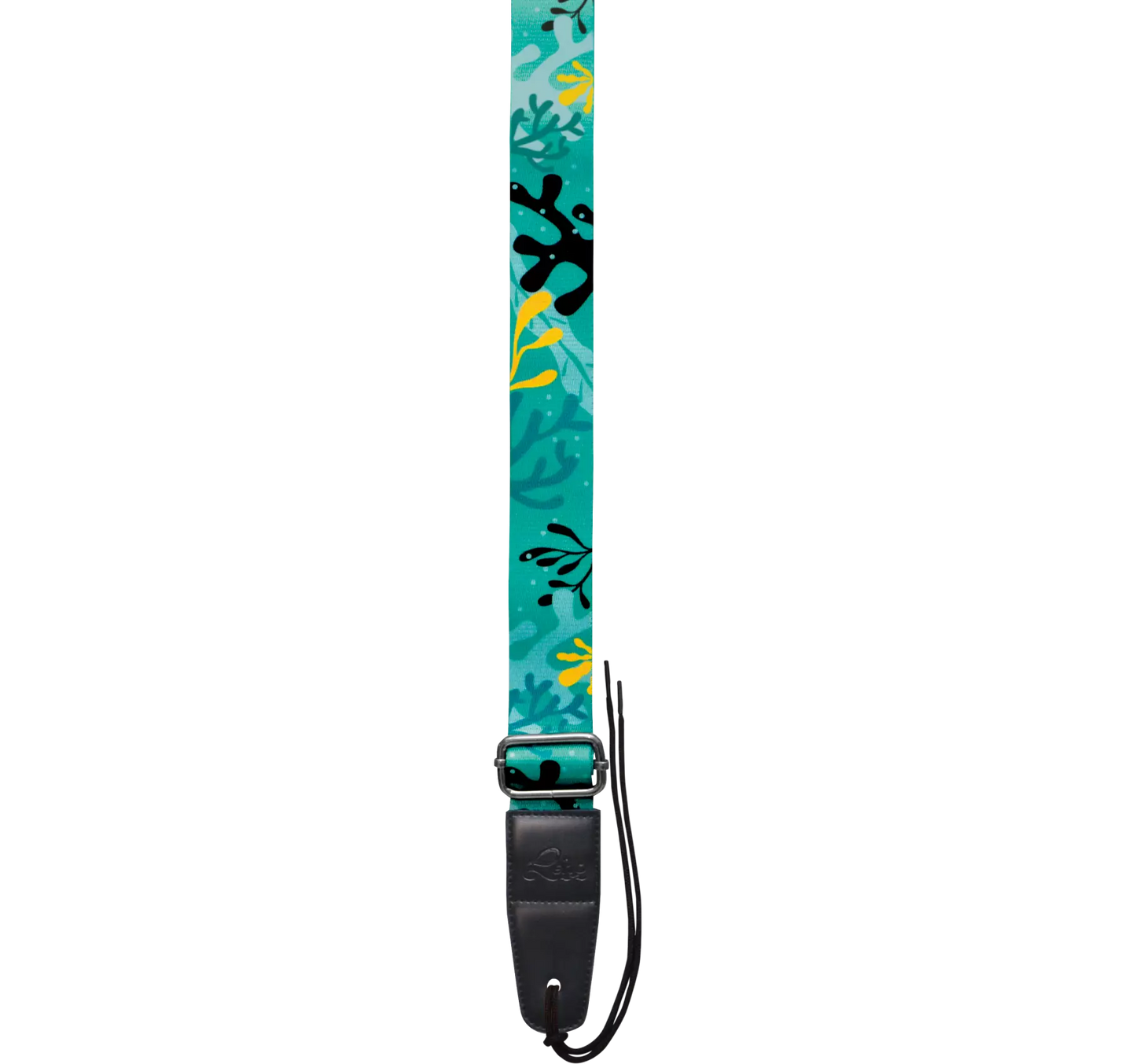 Leho Colourful Ukulele Strap Tropical Sea Life Green LH-STR-TSLG