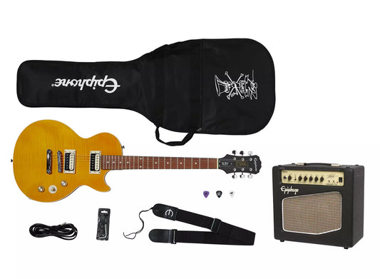 Epiphone Slash Appetite Les Paul Special II Performance Pack with Amp - Appetite Amber ELPJSLNHPRP