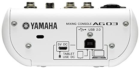 Yamaha AG03 Multi-Purpose 3 Channel USB Mixer and Audio Interface