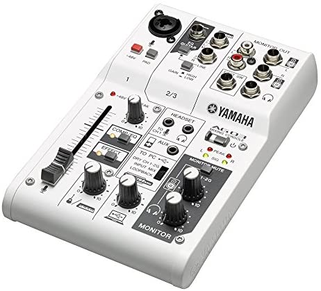 Yamaha AG03 Multi-Purpose 3 Channel USB Mixer and Audio Interface