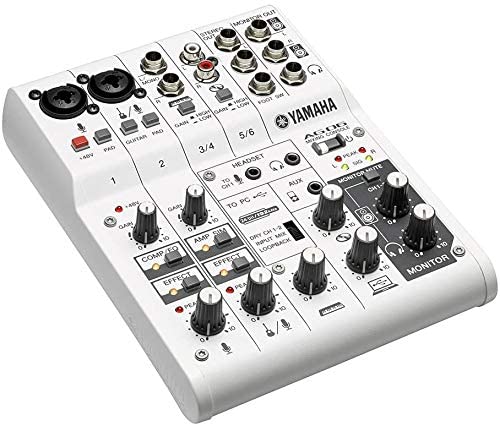 Yamaha AG06 Multi-Purpose 6 Channel USB Mixer and Audio Interface
