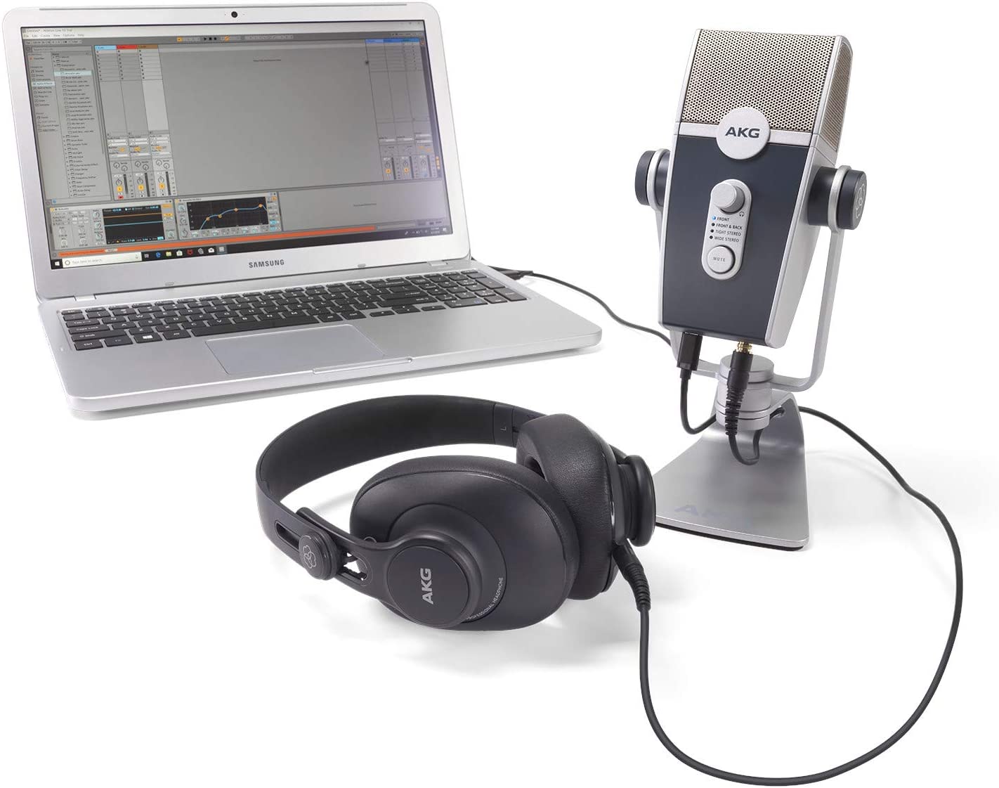 AKG Podcaster Essentials Lyra USB Microphone And K371 Headphones