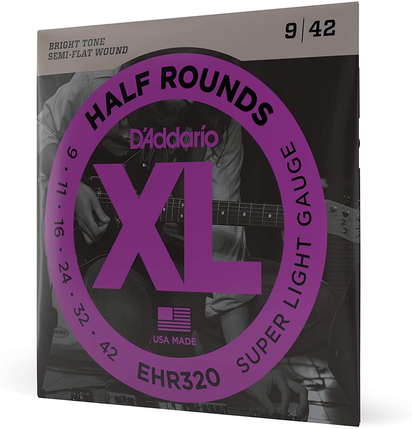 D'Addario XL Half Round Electric Guitar Strings