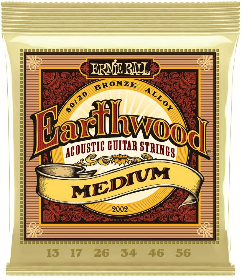 Ernie Ball Earthwood Acoustic Guitar Strings 80/20 Bronze