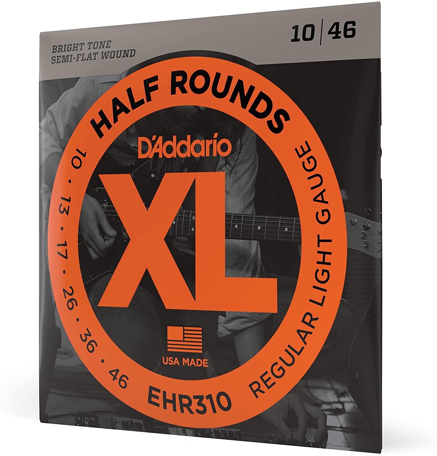 D'Addario XL Half Round Electric Guitar Strings