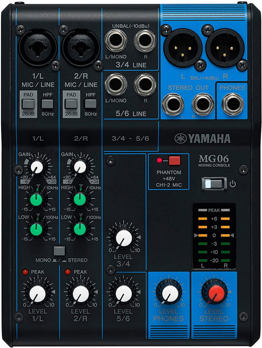 Yamaha MG06 6-Channel Mixer