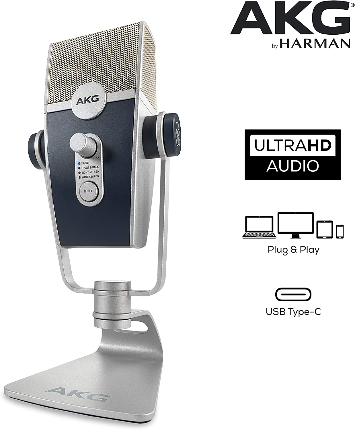 AKG Podcaster Essentials Lyra USB Microphone And K371 Headphones