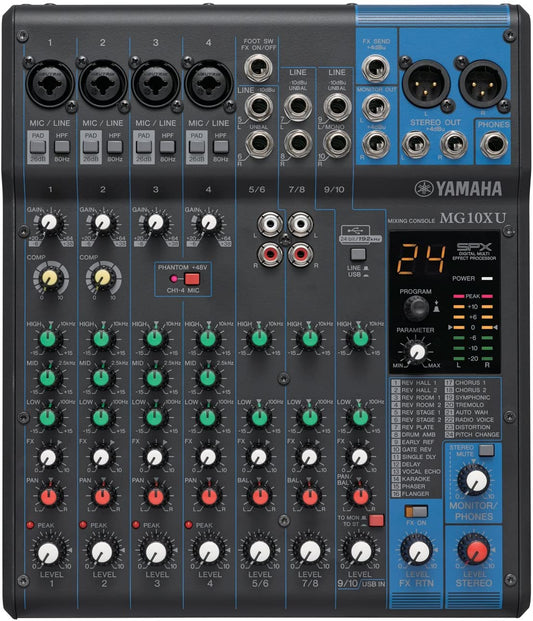 Yamaha MG10XU 10-Channel Mixer