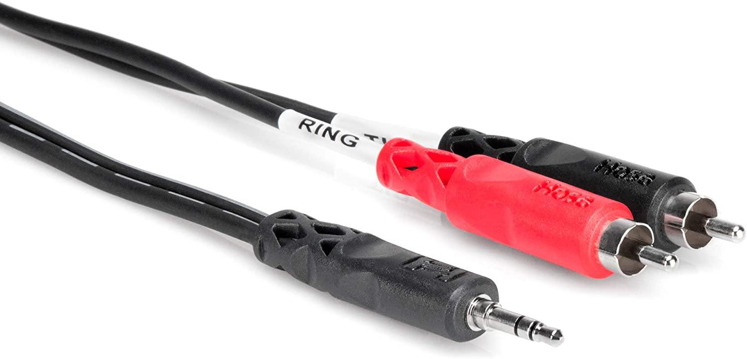 Hosa CMR Series 3.5 mm TRS to Dual RCA Cable - Rockit Music Canada