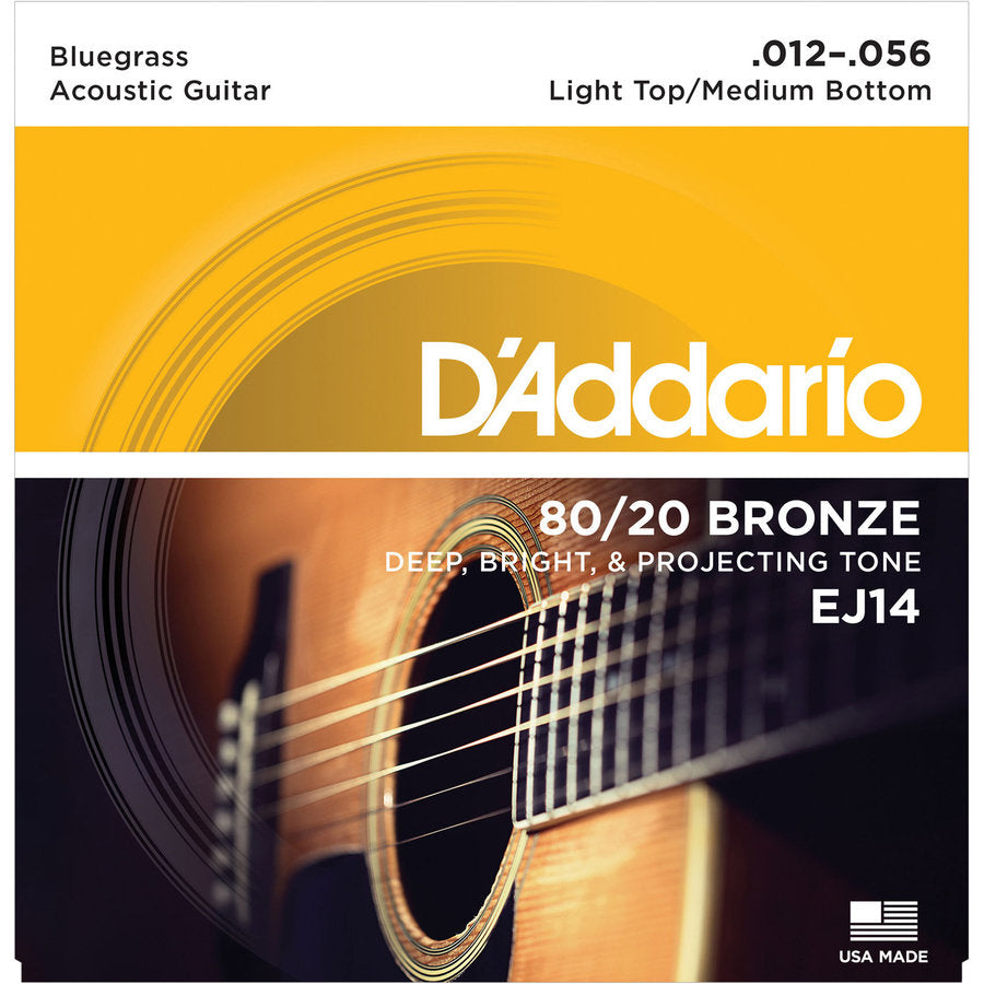 D'Addario 80-20 Bronze Acoustic Guitar Strings Set