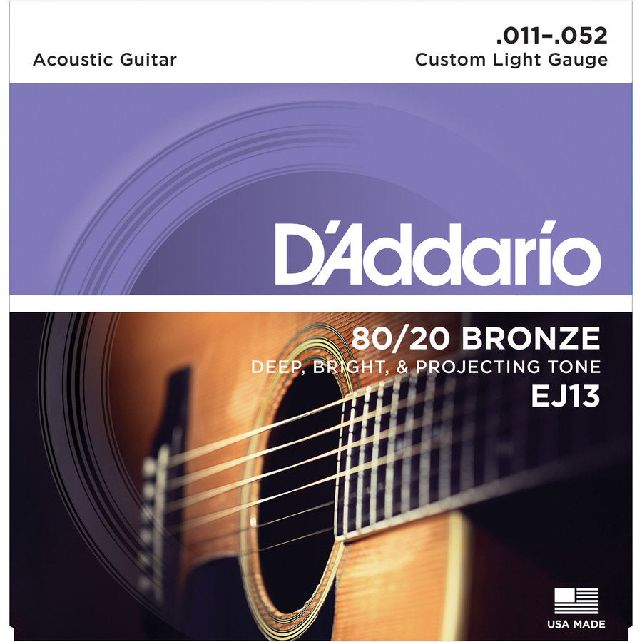 D Addario 80 20 Bronze Acoustic Guitar Strings Set