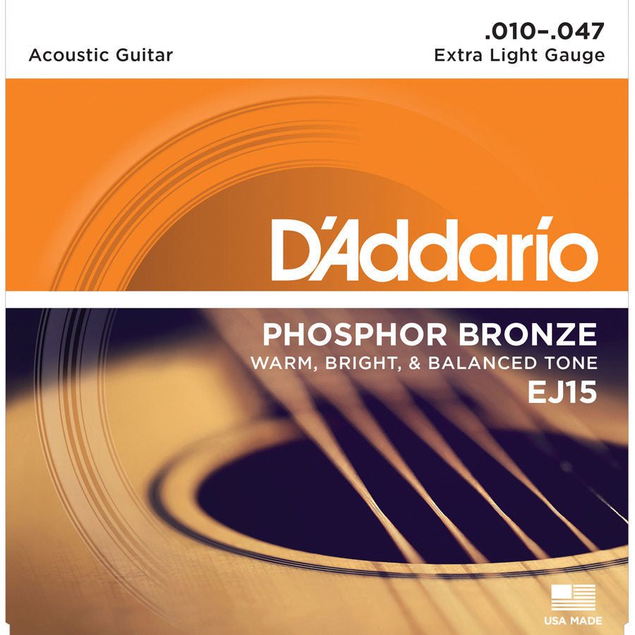 D'Addario Phosphor Bronze Acoustic Guitar Strings