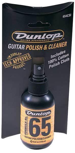 Dunlop No.65 Polish & Cleaner w/cloth Item JD654C - Rockit Music Canada