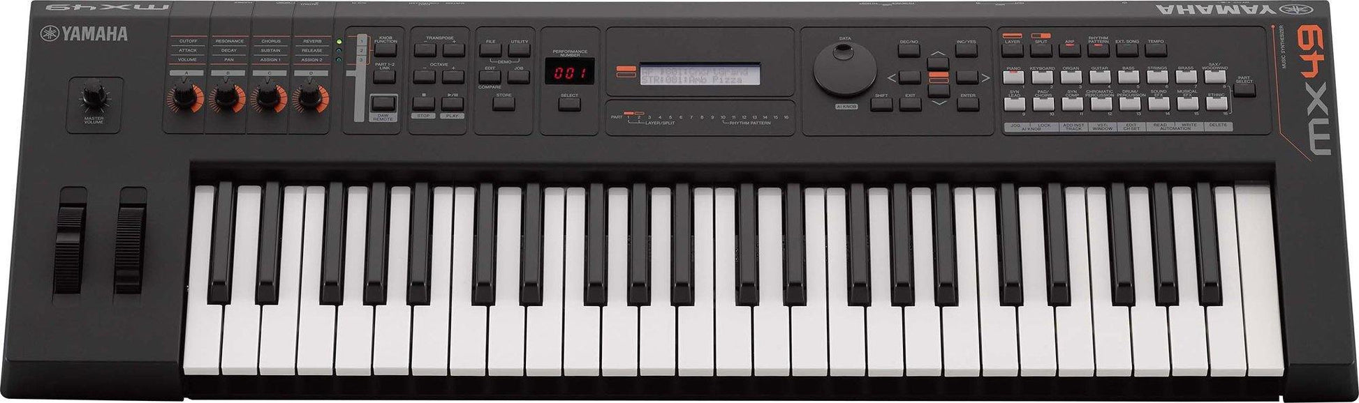 Yamaha MX49 BK Keyboard Synthesizer - Black - Rockit Music Canada