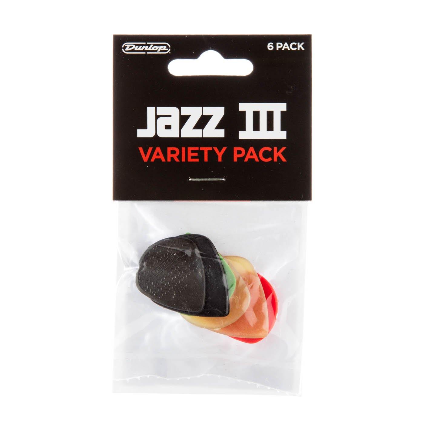 Dunlop Jazz III Pick Variety Pack (6/pack) PVP103 - Rockit Music Canada