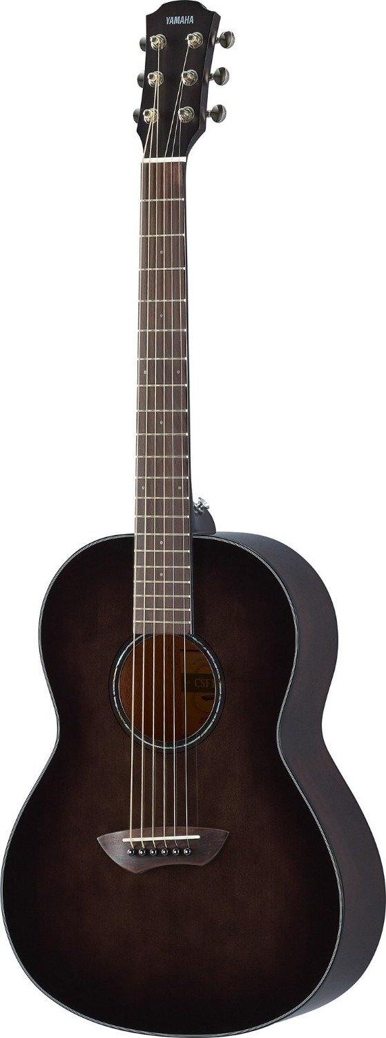 *YAMAHA DEMO* Yamaha CSF1M Parlor Size Acoustic Electric Guitar - Translucent Black - Rockit Music Canada
