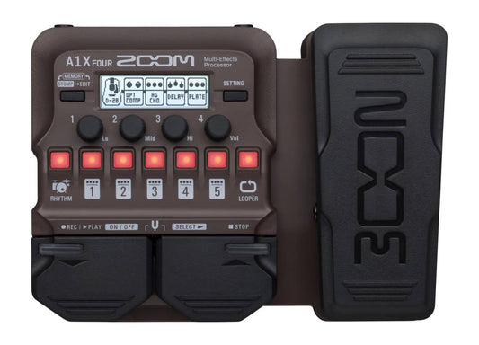 ZOOM-ZA1XFOUR Acoustic Multi-Effects Processor with Expression Pedal