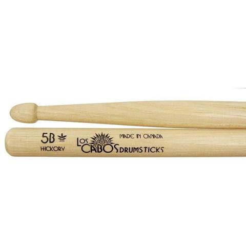 Los Cabos 5B Hickory Drumsticks Wood Tip Made In Canada - Pair