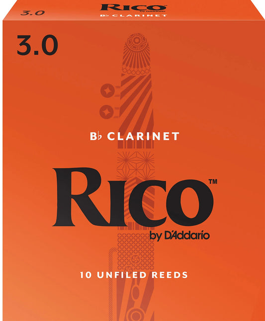Rico 3.0 Bb Clarinet Reeds Box/10 RCA1030