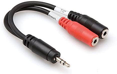 Hosa YMM-261 3.5 mm TRS to Dual 3.5 mm TSF Stereo Breakout Cable - Rockit Music Canada